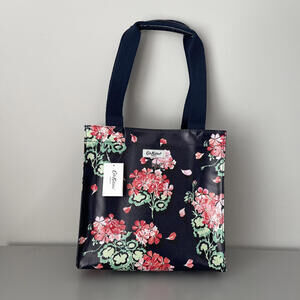Cath Kidston Dark Flowers Medium Book Bag/Tote NWT